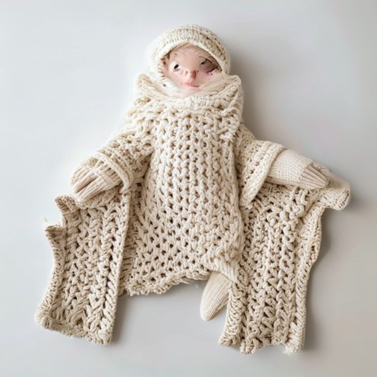 Boho Fringe Baby Blanket premium photography