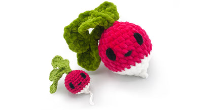 Sweet Little Radish Amigurumi Pattern | Kawaii Root Veggie Crochet PDF | Garden Play Food Digital Download