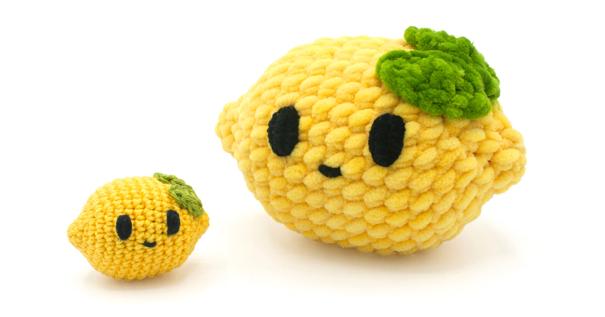 Zesty Lemon Crochet Pattern | Summer Fruit Amigurumi PDF | Play Food Lemon Plushie Tutorial | Instant Download