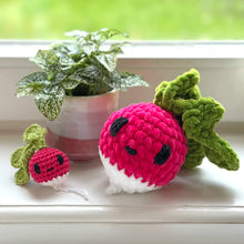 Sweet Little Radish Amigurumi Pattern | Kawaii Root Veggie Crochet PDF | Garden Play Food Digital Download