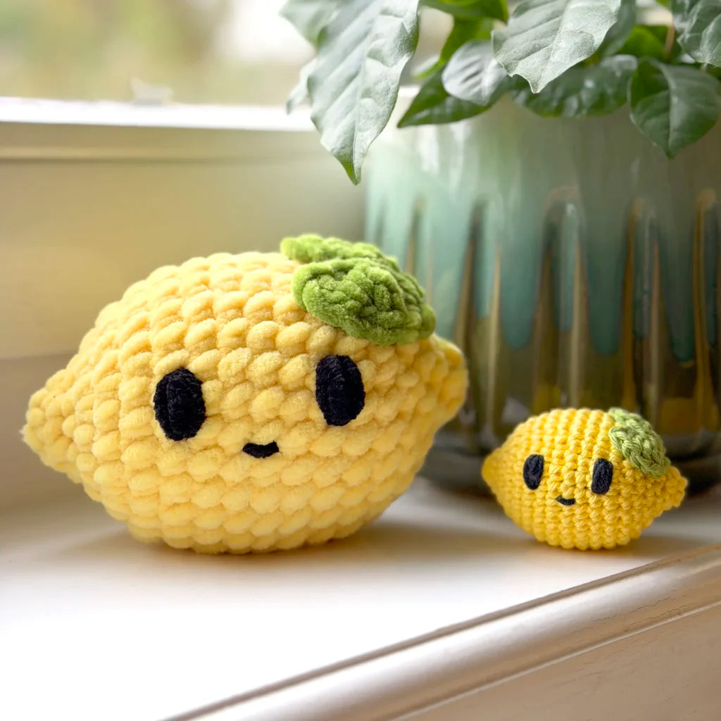 Zesty Lemon Crochet Pattern | Summer Fruit Amigurumi PDF | Play Food Lemon Plushie Tutorial | Instant Download